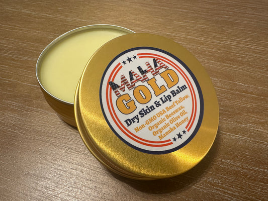 MAHA Gold (SPECIAL EDITION Tallow Honey Gold) - Skin & Lip Balm (2 oz.)
