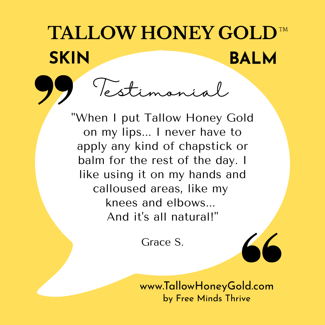 Original Unscented (Tallow Honey Gold) - Skin & Lip Balm (2 oz.)