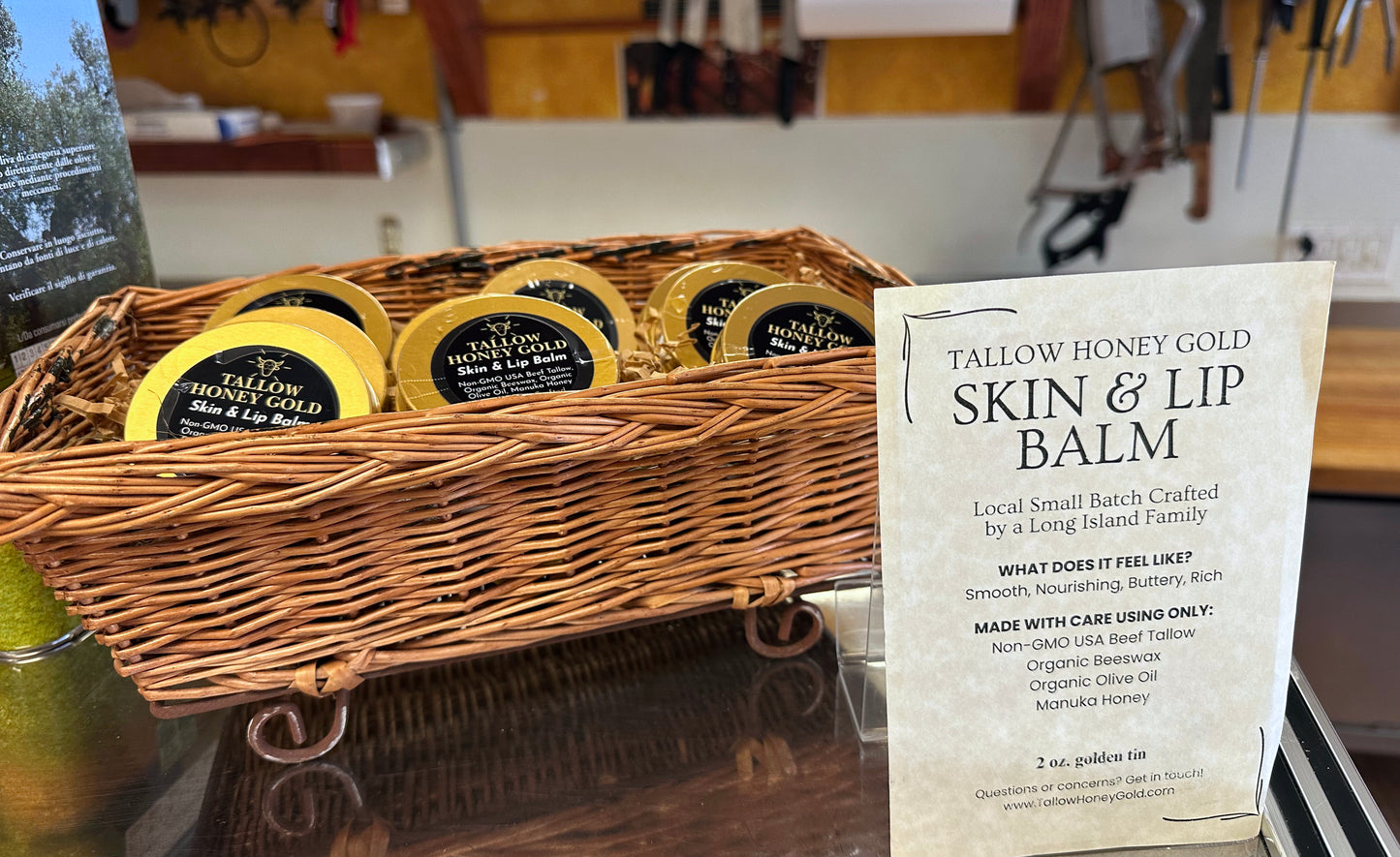 Original Unscented (Tallow Honey Gold) - Skin & Lip Balm (2 oz.)